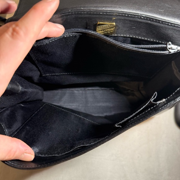 Vintage Emanuel Ungaro Leather Shoulder Bag Haircalf Animal Print Made in Italy - Picture 7 of 14